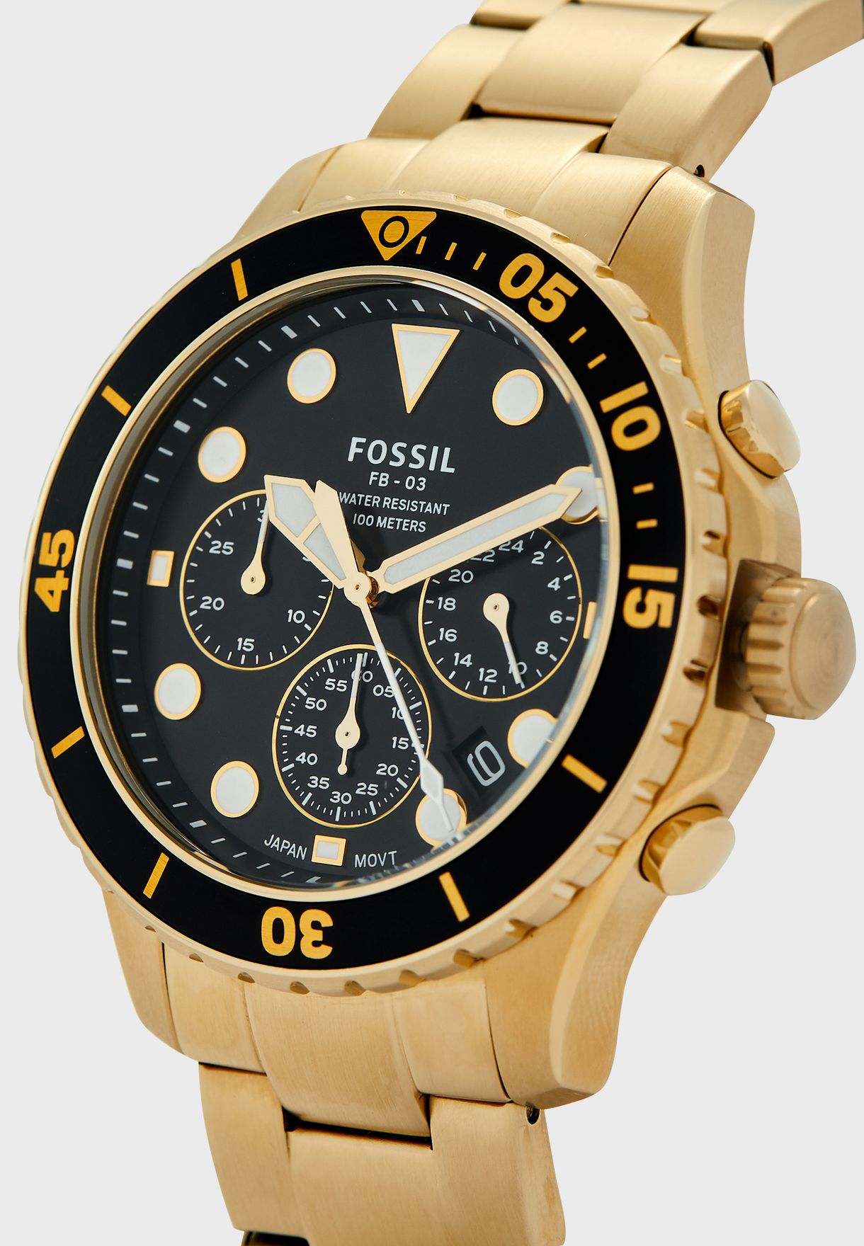 Buy Fossil Men's Quartz Stainless Steel Black Dial 46mm Watch FS5727 in Pakistan