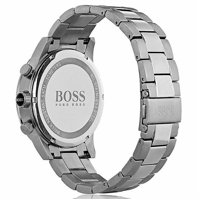 Buy Hugo Boss Mens Chronograph Quartz Rafale Silver Stainless Steel Blue Dial 43mm Watch - 1513510 in Pakistan