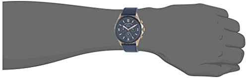 Buy Men's Chronograph Quartz Forrester Blue Leather Strap Blue Dial 46Mm Watch in Pakistan