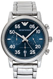 Buy Emporio Armani Men’s Chronograph Quartz Stainless Steel Blue Dial 42mm Watch AR11132 in Pakistan