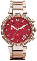 Buy Michael Kors Womens Quartz Parker Stainless Steel Red Dial 39mm Watch - Mk6106 in Pakistan