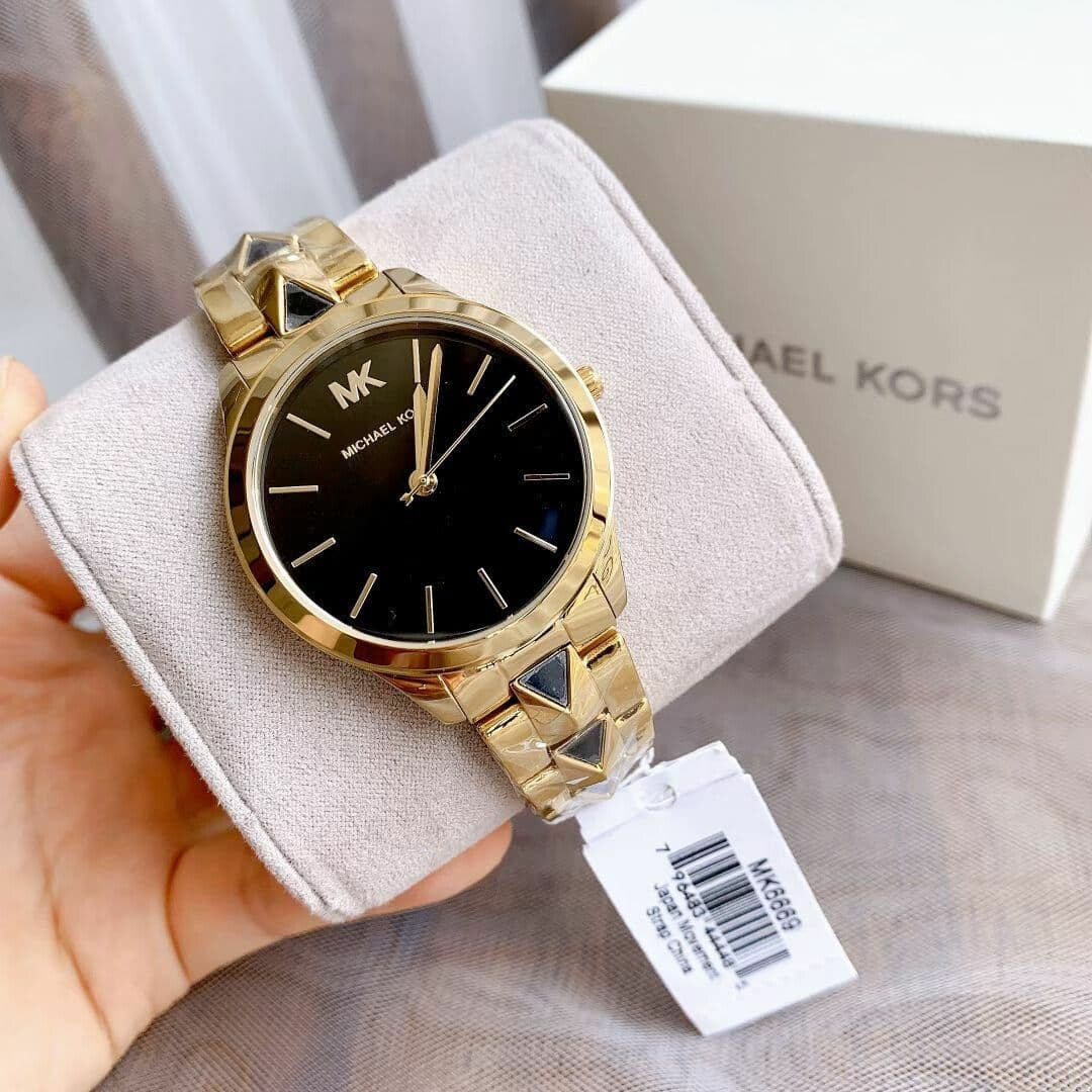 Buy Michael Kors Womens Quartz Stainless Steel Black Dial 38mm Watch - Mk6669 in Pakistan