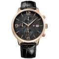 Buy Tommy Hilfiger Quartz Leather Strap Black Dial 42mm Watch for Men - 1710358 in Pakistan