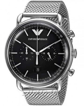 Buy Emporio Armani Men’s Chronograph Stainless Steel Black Dial 43mm Watch - AR11104 in Pakistan