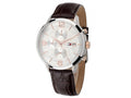 Buy Tommy Hilfiger Mens Quartz Brown Leather Strap White Dial 42mm Watch - 1710360 in Pakistan