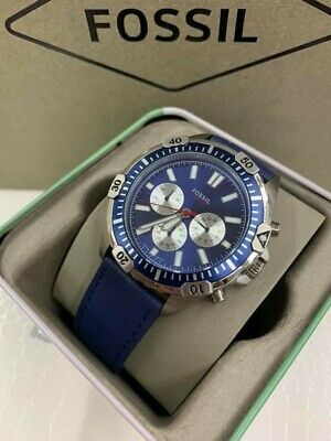 Buy Men's Chronograph Quartz Garrett Blue Silicone Strap Blue Dial 44Mm Watch in Pakistan