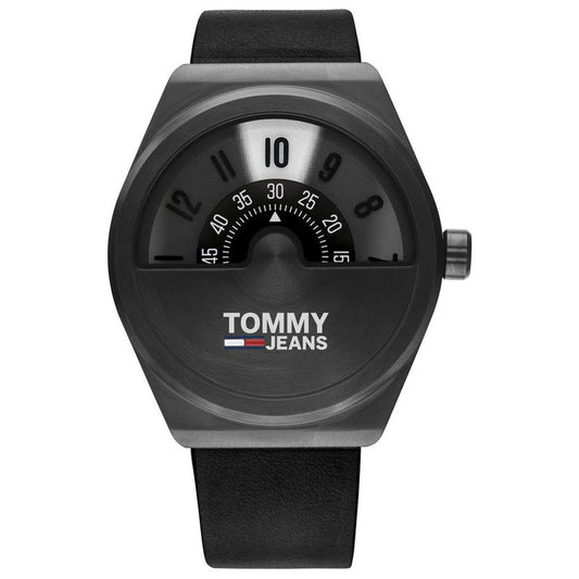 Buy Tommy Hilfiger Mens Quartz Leather Strap Black Dial 42mm Watch - 1791773 in Pakistan