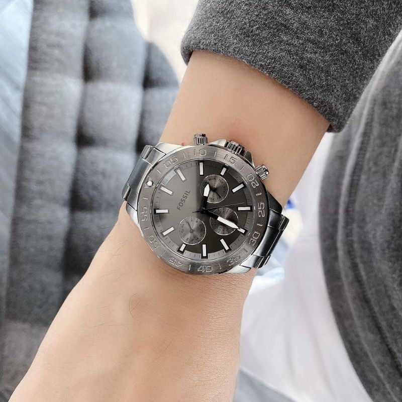 Buy Chronograph Stainless Steel Grey Dial 45Mm Watch For Men in Pakistan