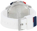 Buy Tommy Hilfiger Mens Quartz Silicone Strap Silver Dial 46mm Watch - 1791764 in Pakistan