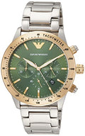 Buy Emporio Armani Mario Mens Quartz Stainless Steel Green Dial 43mm Watch - Ar11454 in Pakistan