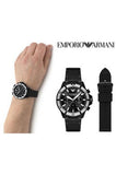 Buy Emporio Armani Men’s Quartz Stainless Steel Black Dial 43mm Watch AR80050 in Pakistan