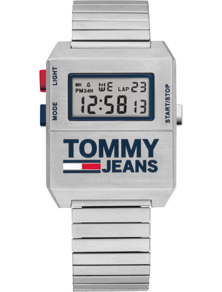 Buy Tommy Hilfiger Mens Digital Stainless Steel White Dial 32mm Watch - 1791669 in Pakistan