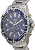 Buy Fossil Men's Chronograph Quartz Silver Stainless Steel Blue Dial 44mm Watch FS5623 in Pakistan