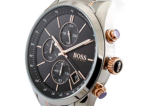 Buy Hugo Boss Mens Chronograph Quartz Grand Prix Stainless Steel Black Dial 44mm Watch - 1513473 in Pakistan