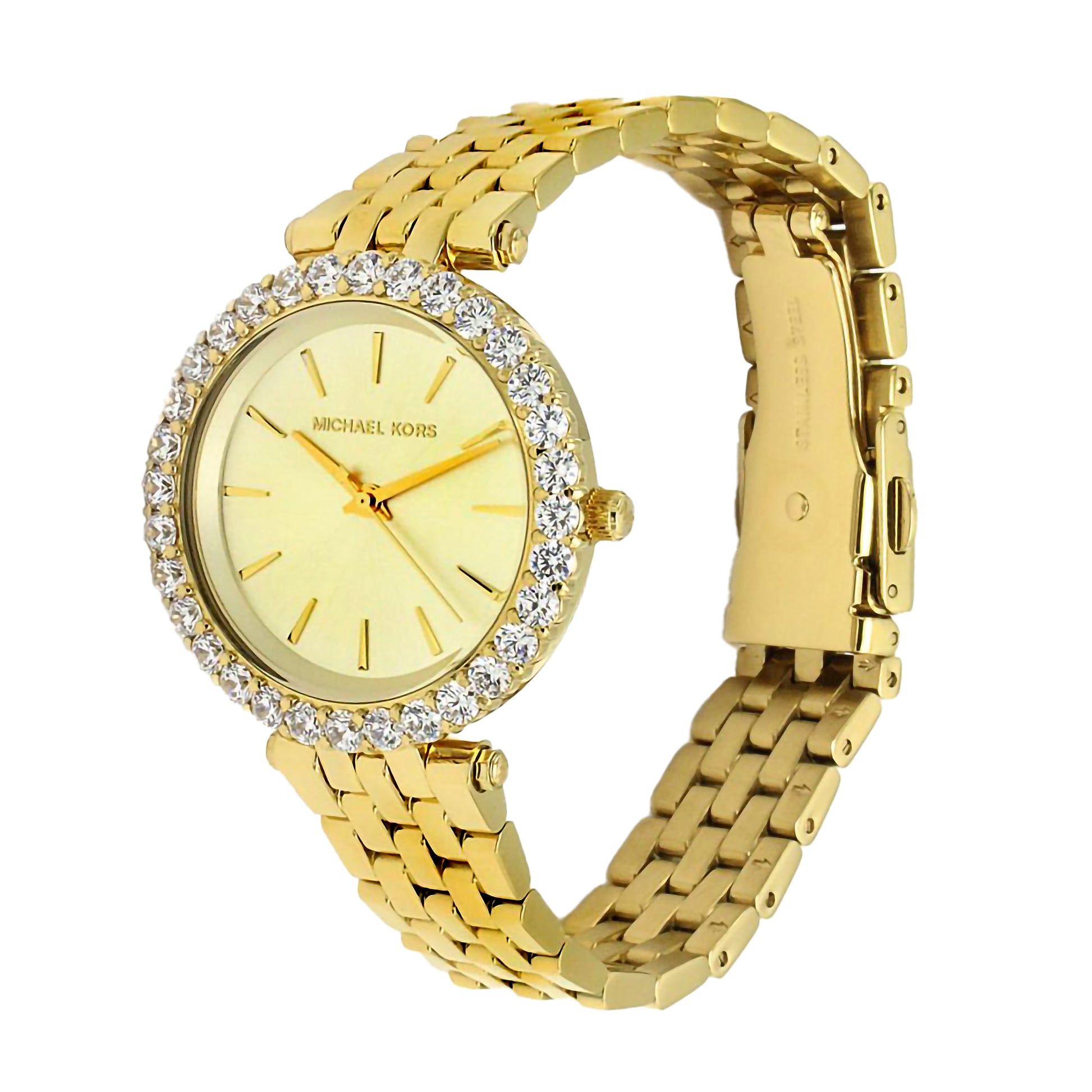 Buy Michael Kors Womens Quartz Darci Gold Stainless Steel Gold Dial 35mm Watch - Mk4513 in Pakistan