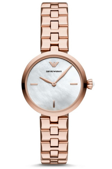 Buy Emporio Armani Women's Analog Stainless Steel Mother of Pearl Dial 32mm Watch AR11196 in Pakistan