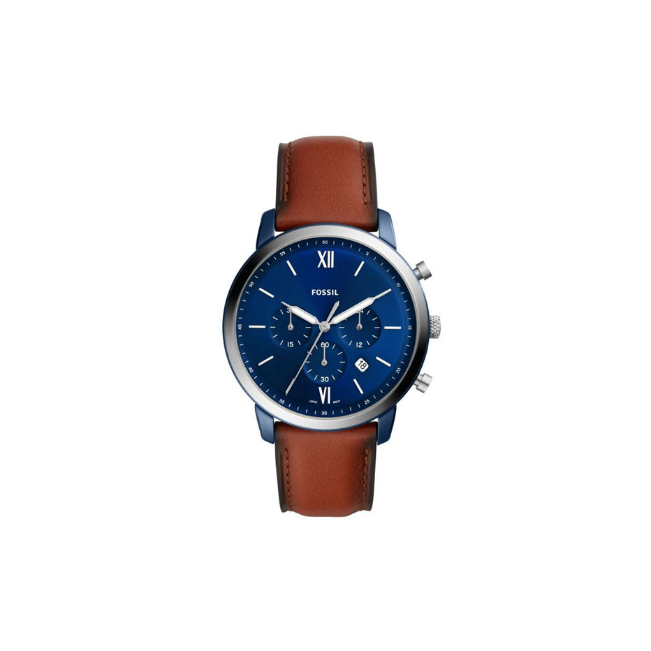 Buy Fossil Men's Quartz Leather Strap Blue Dial 44mm Watch FS5791 in Pakistan