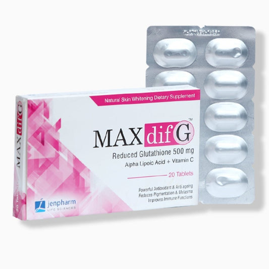 Buy JenPharm Maxdif G Tablets for Skin Whitening - 20 in Pakistan