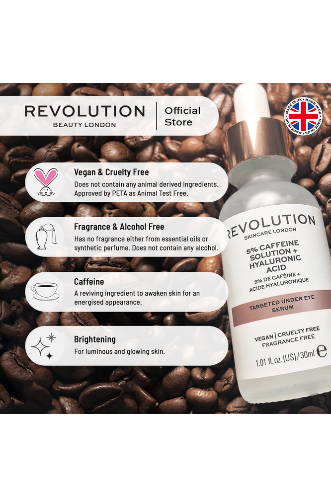 Buy Revolution Skincare Targeted Under Eye Serum 5% Caffeine - 30ml in Pakistan
