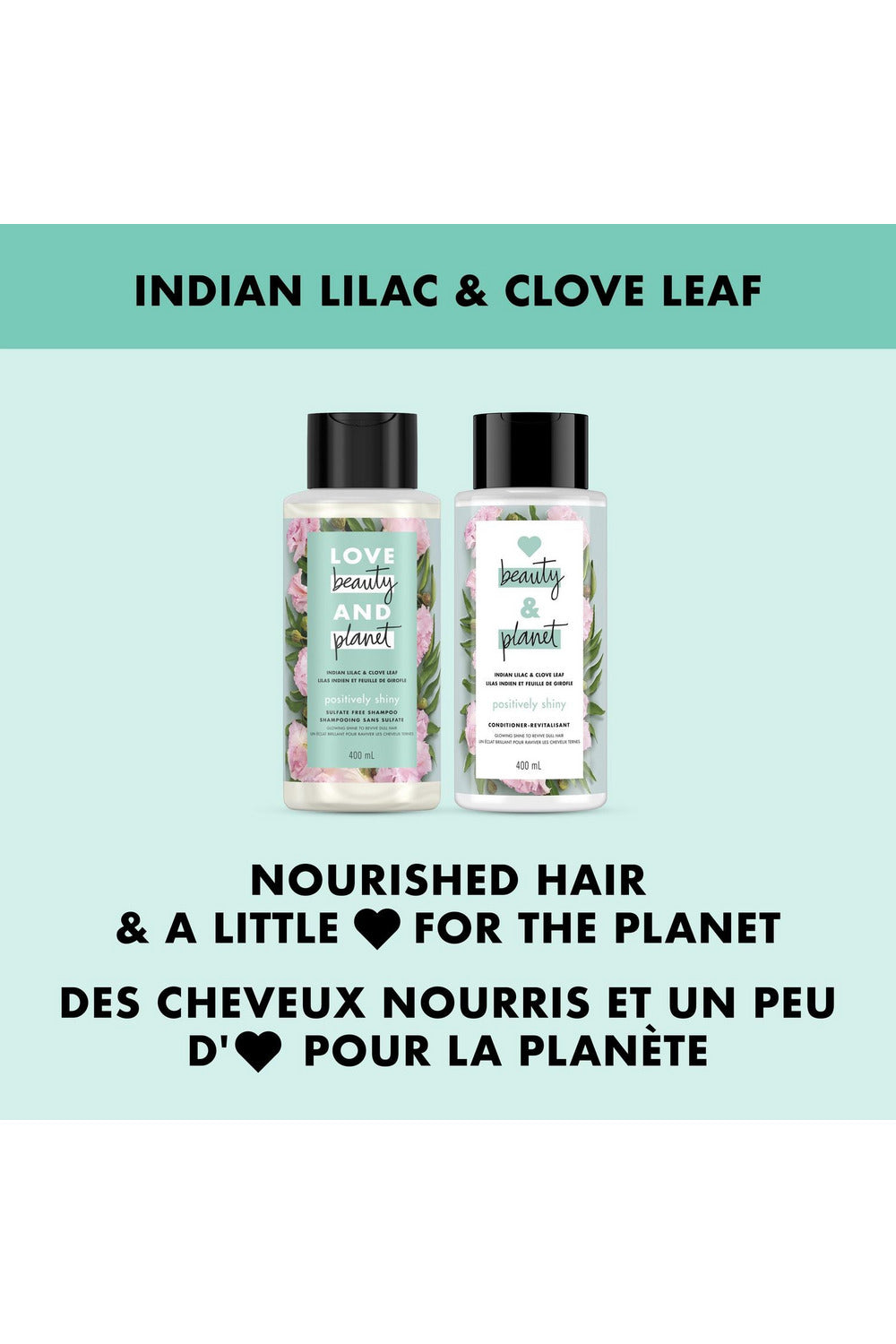 Buy Love Beauty And Planet Shampoo Indian Lilac & Clove Leaf - 400ml in Pakistan