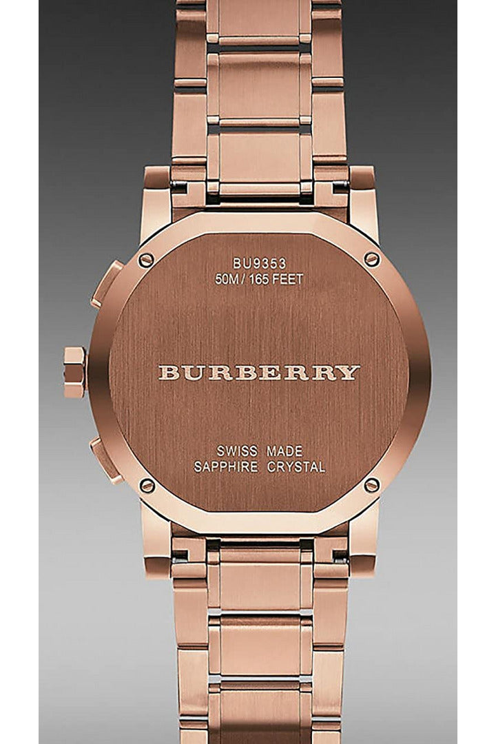 Buy Burberry Men's Swiss Made Gold-Tone Stainless Steel Grey Dial 42mm Watch BU9353 in Pakistan