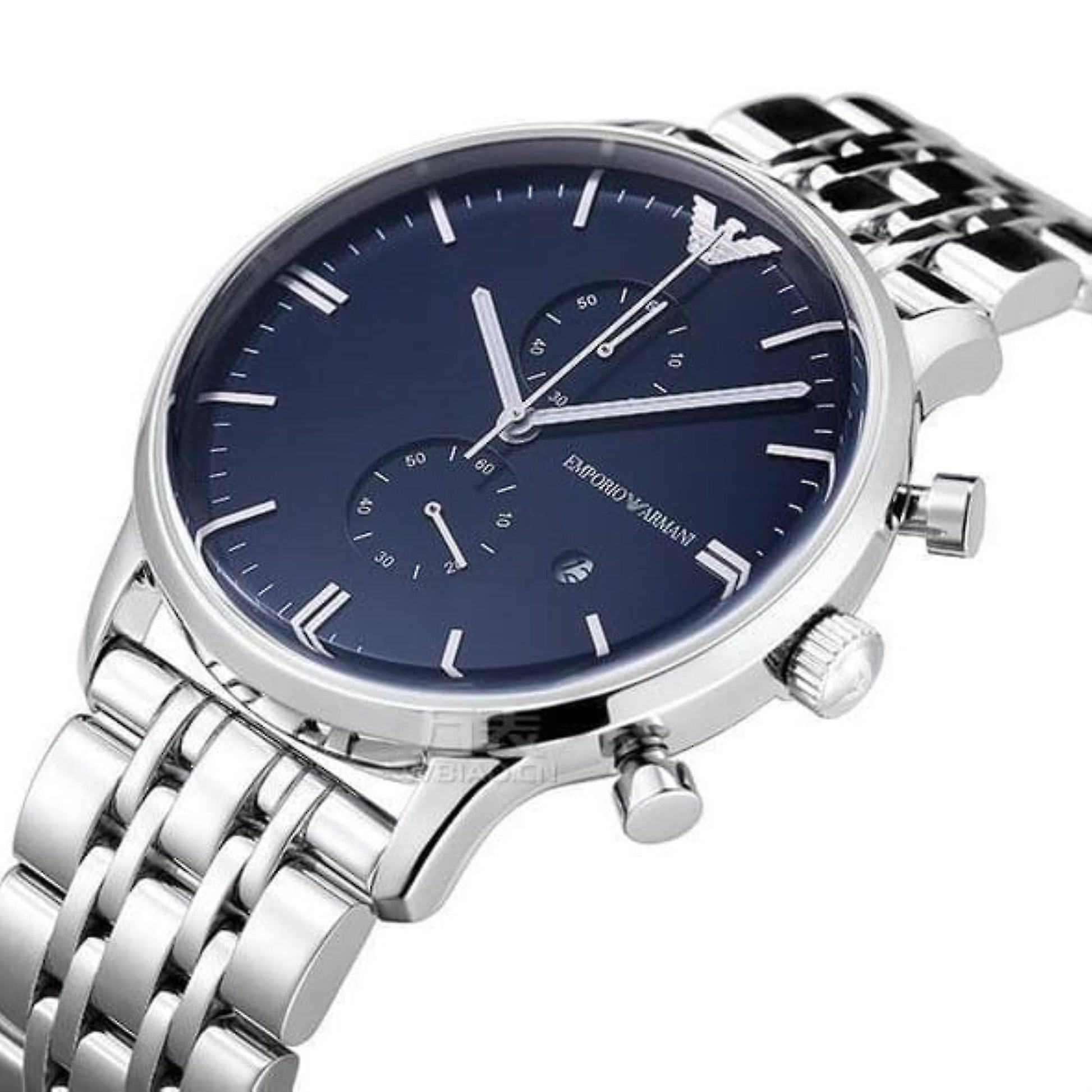 Buy Emporio Armani Quartz Stainless Steel Blue Dial 43mm Watch for Men - Ar1648 in Pakistan