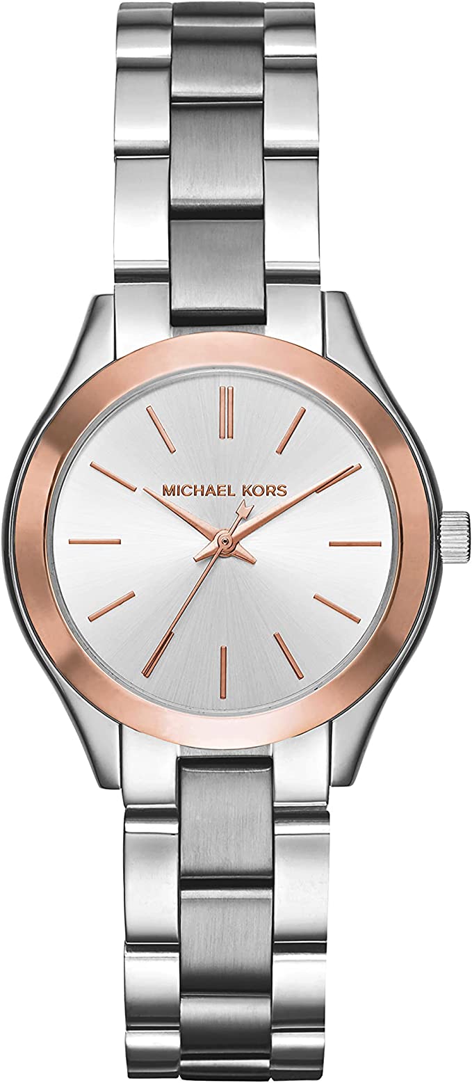 Buy Michael Kors Mini Slim Runway Silver Dial Stainless Steel Watch - MK3514 in Pakistan