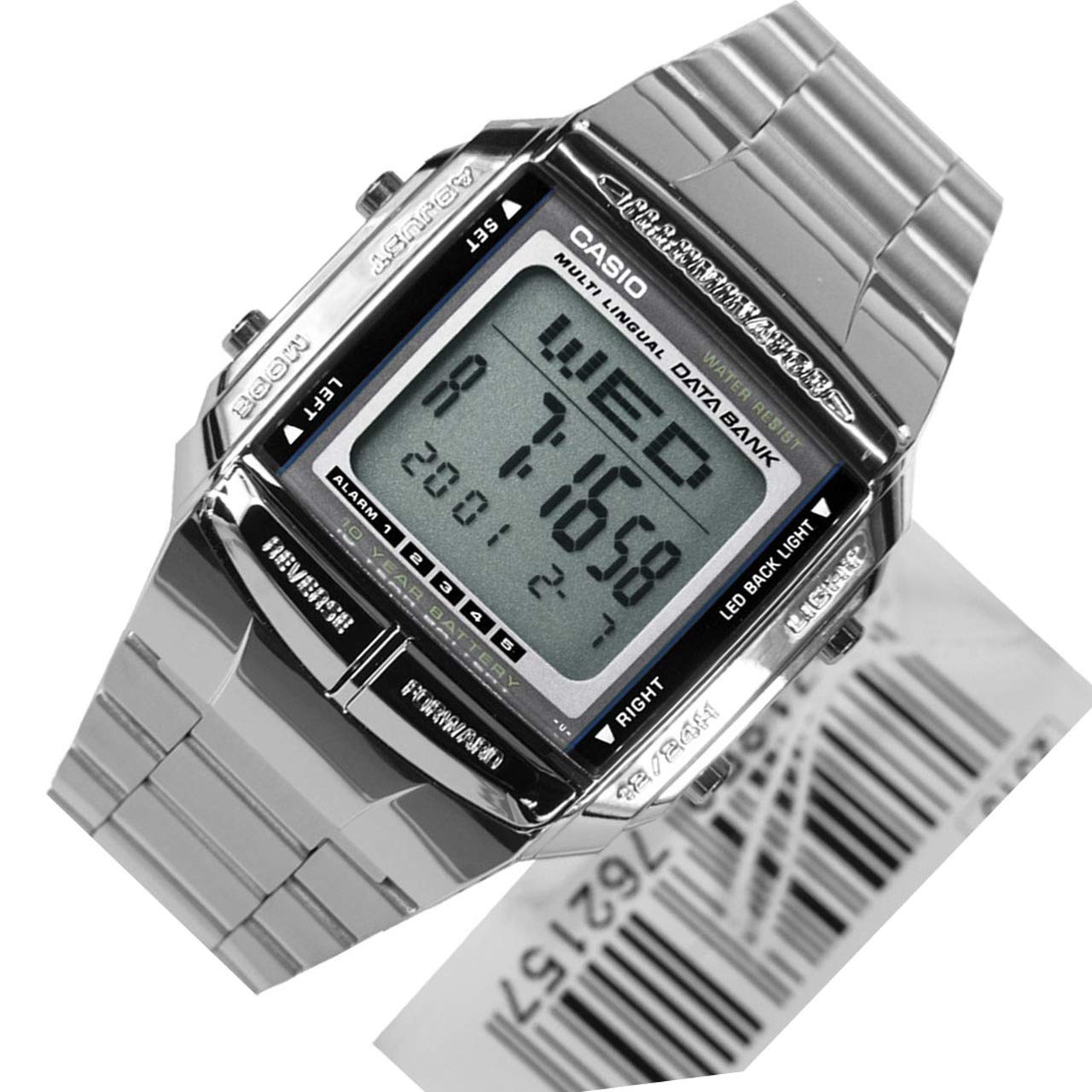 Buy Casio Data Bank Silver Digital Telememo Youth Watch  for men- DB-360-1A in Pakistan