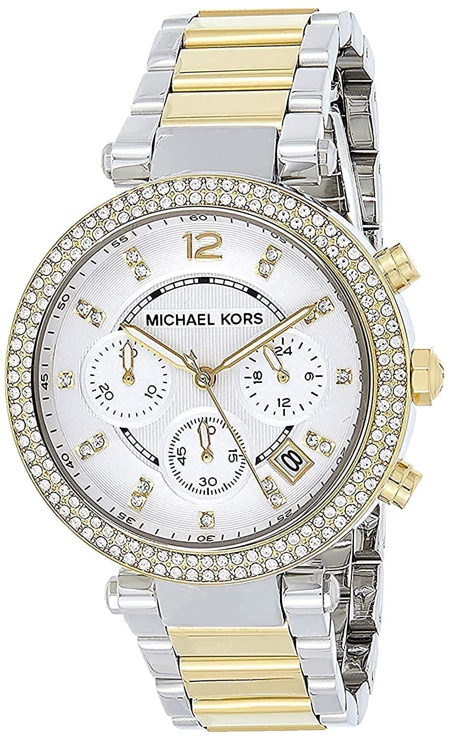 Buy Michael Kors Womens Quartz Parker White Dial Stainless Steel Two-tone Watch - Mk5626 in Pakistan