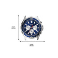 Buy Men's Chronograph Quartz Garrett Blue Silicone Strap Blue Dial 44Mm Watch in Pakistan