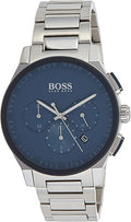 Buy Hugo Boss Mens Chronograph Quartz Stainless Steel Blue Dial 44mm Watch - 1513763 in Pakistan