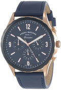 Buy Men's Chronograph Quartz Forrester Blue Leather Strap Blue Dial 46Mm Watch in Pakistan