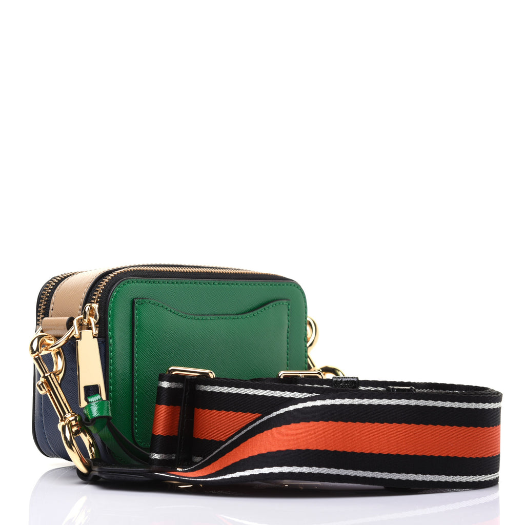 Marc Jacobs Green Snapshot Small Camera Bag Mint Multi