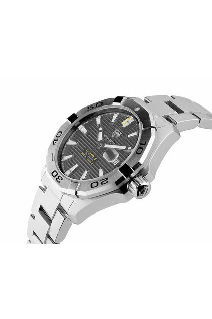 Buy TAG Heuer Aquaracer Calibre 5 Automatic Grey Dial Silver Steel Strap Watch for Men - WBD2113.BA0928 in Pakistan