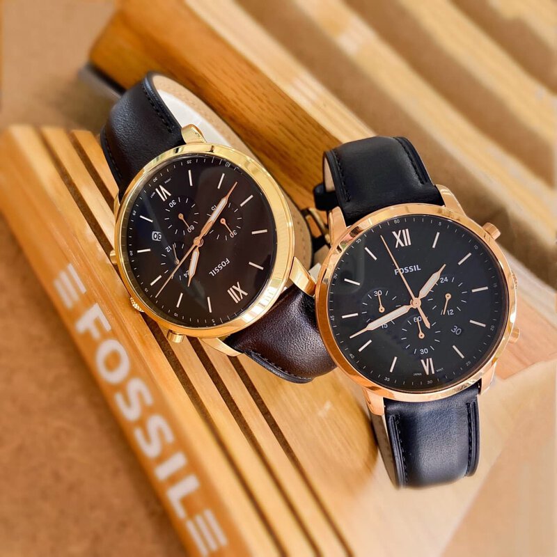 Buy Fossil Men's Quartz Leather Strap Black Dial 44mm Watch FS5763 in Pakistan