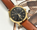 Buy Fossil Men's Chronograph Leather Band Black Dial Watch FS5338 in Pakistan