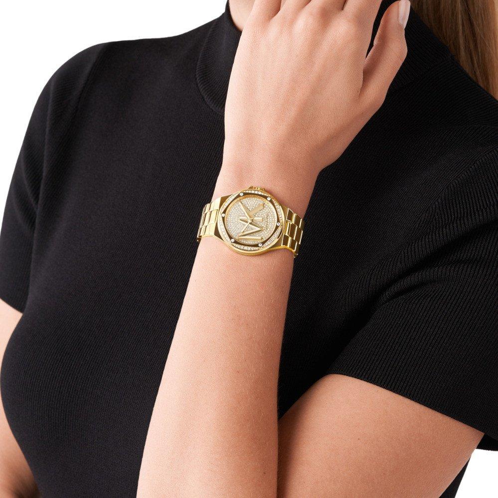 Buy Michael Kors Womens Quartz Stainless Steel Gold Dial 37mm Watch - Mk7229 in Pakistan