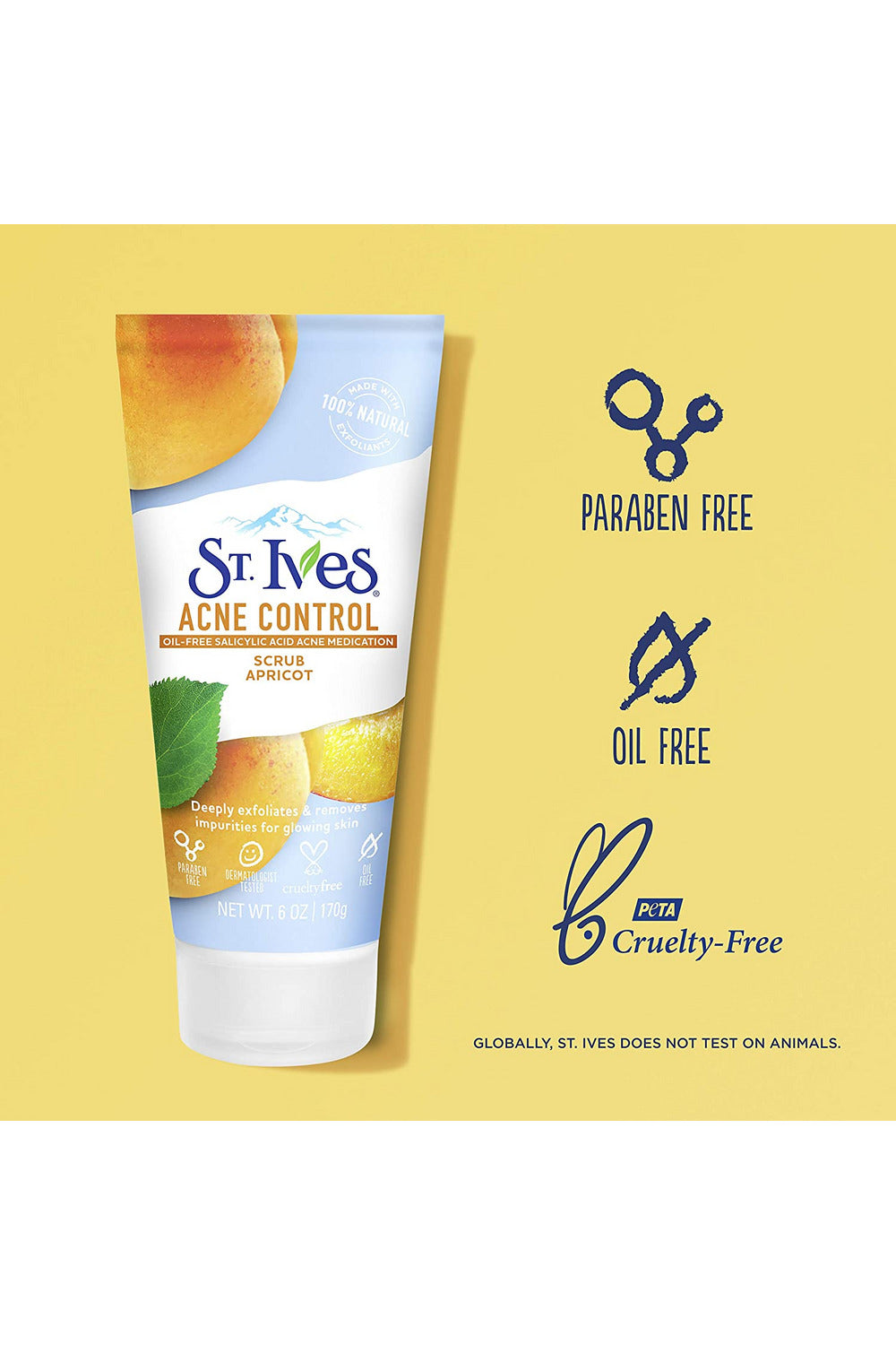 Buy St Ives Acne Control Blemish Apricot Scrub - 170 Gm. in Pakistan
