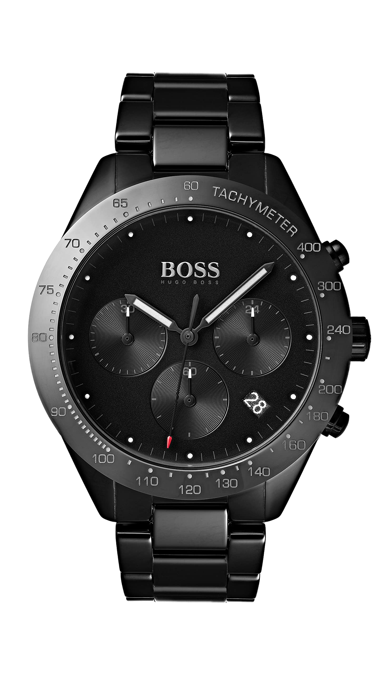 Buy Hugo Boss Mens Chronograph Quartz Talent Black Stainless Steel Black Dial 42mm Watch - 1513581 in Pakistan