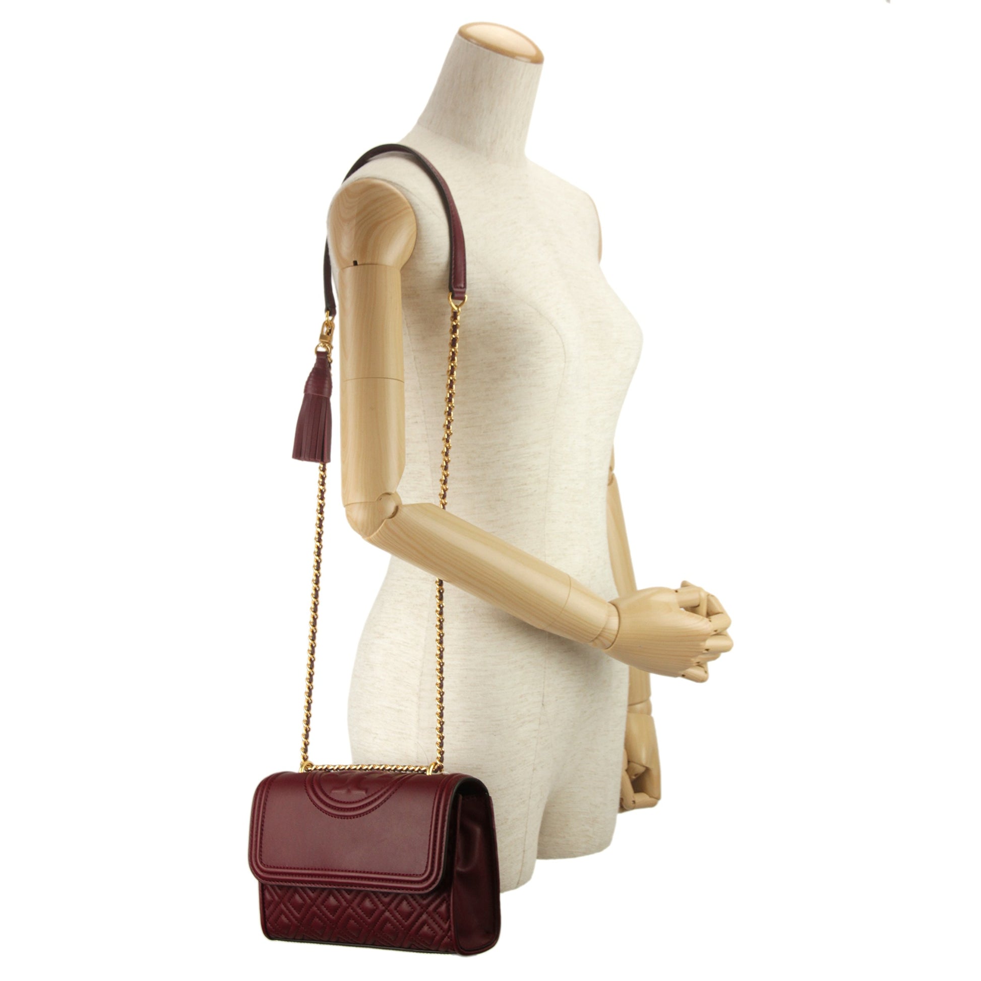 Buy Tory Burch Fleming Convertible Shoulder Medium Bag - Imperial Garnet in Pakistan