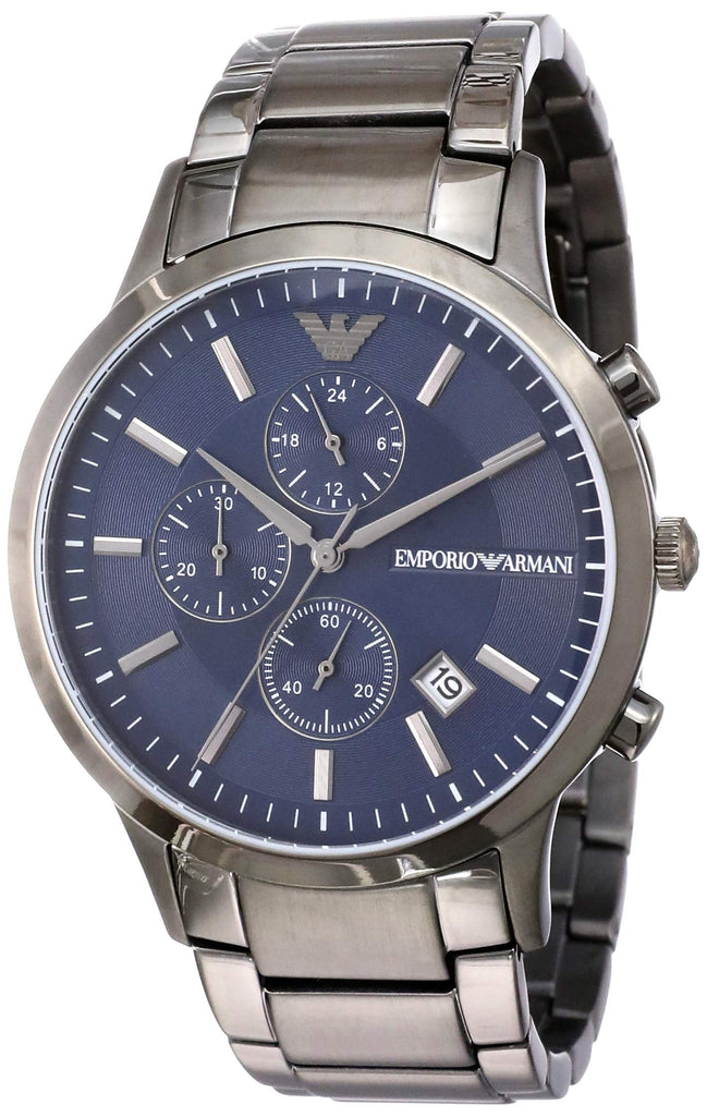 Buy Emporio Armani Mens Analogue Quartz Stainless Steel Blue Dial 43mm Watch - Ar11215 in Pakistan