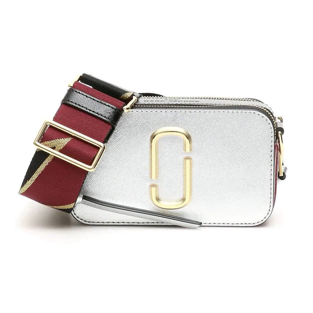 The Snapshot Small Camera Bag in Silver - Marc Jacobs