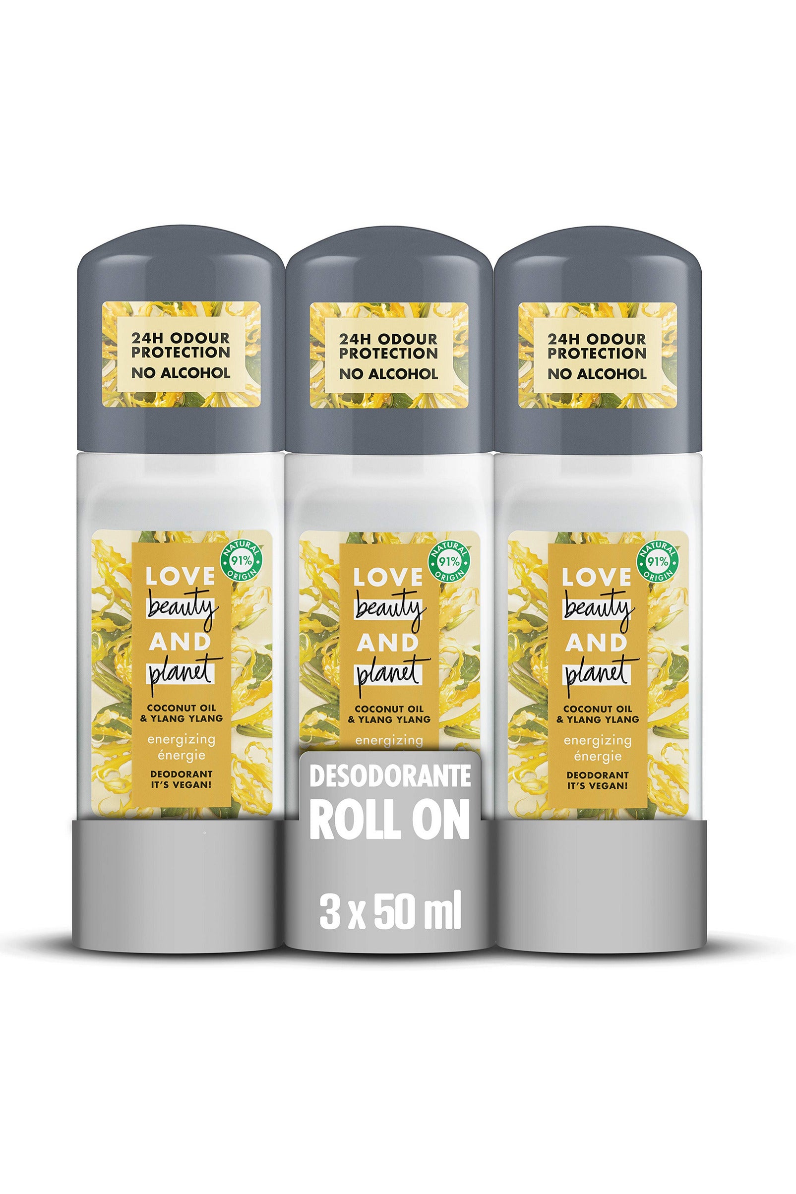 Buy Love Beauty And Planet Roll On Coconut Oil & Ylang Ylang - 50ml in Pakistan