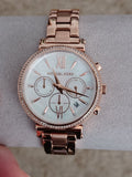 Buy Michael Kors Womens Quartz Sofie Rose Gold Stainless Steel Mother Of Pearl Dial 39mm Watch - Mk6576 in Pakistan