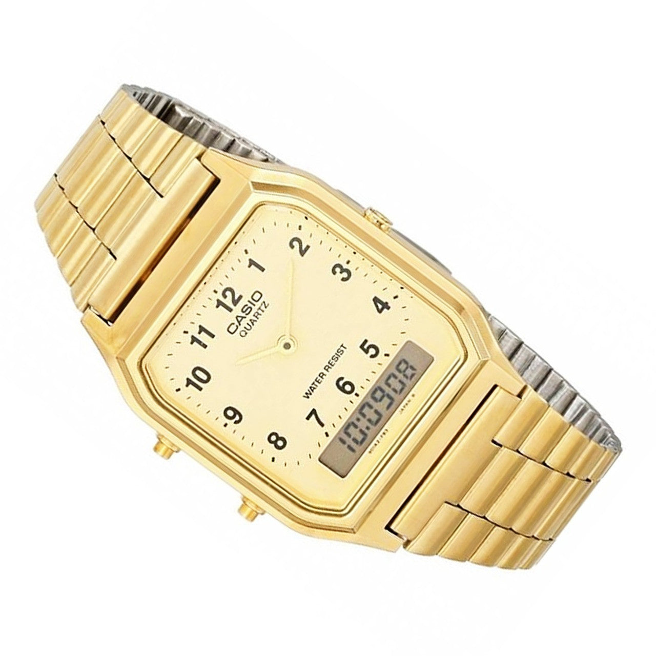 Buy Casio Youth Series Wrist Gold Strap Watch for Men - AQ-230GA-9B in Pakistan