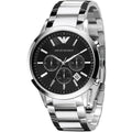 Buy Emporio Armani Classic Silver Stainless Steel Black Dial Chronograph Quartz Watch for Gents – AR2434 in Pakistan