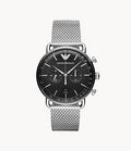 Buy Emporio Armani Men’s Chronograph Stainless Steel Black Dial 43mm Watch - AR11104 in Pakistan