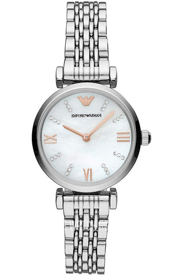 Buy Emporio Armani Women's Stainless Steel Mother of Pearl Dial 32mm Watch 11204 in Pakistan