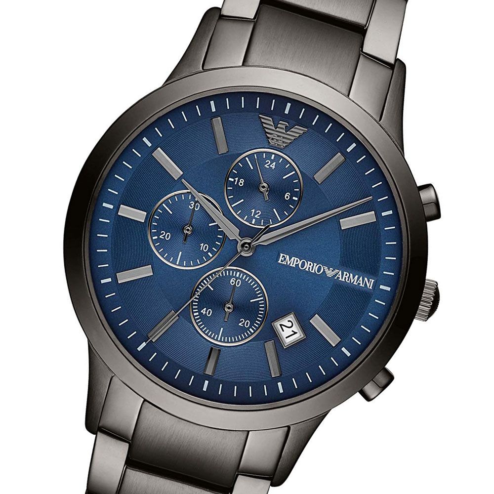 Buy Emporio Armani Mens Analogue Quartz Stainless Steel Blue Dial 43mm Watch - Ar11215 in Pakistan