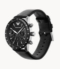 Buy Emporio Armani Mens Chronograph Quartz Leather Strap Black Dial 43mm Watch - Ar11243 in Pakistan